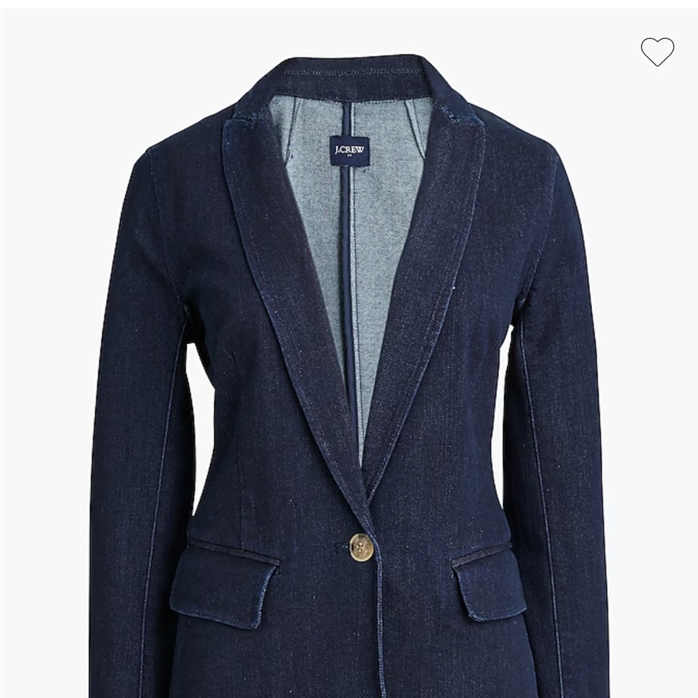 J. Crew Navy Blazer with Button Detail